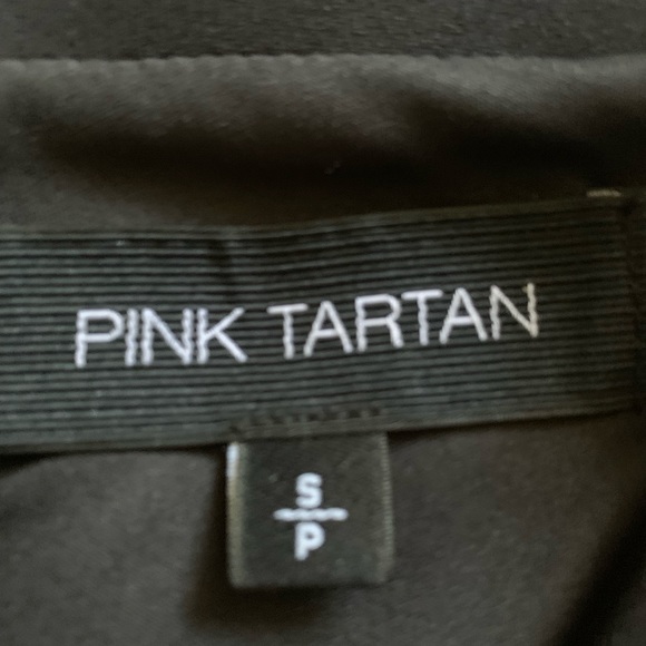 Pink Tartan cap sleeve black dress - Picture 7 of 9